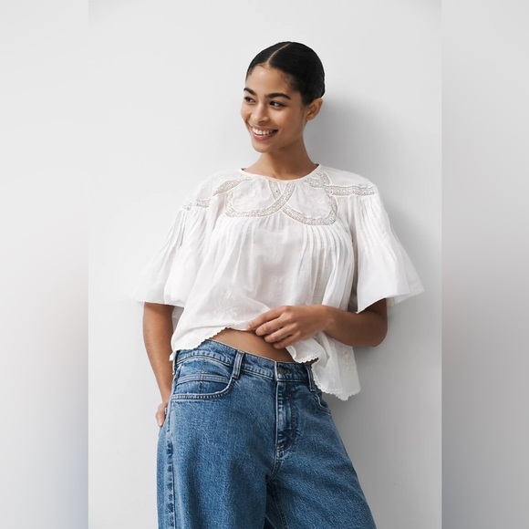 NWT Anthropologie Pilcro Low-Rise Wide-Leg Jeans $148 SIZE 30 petite ⛄️ - Picture 2 of 7